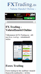Mobile Screenshot of fxtrading.nu